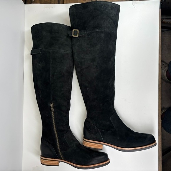 Kork-Ease Addison Women's US 9M Black Distressed Suede Over-The-Knee Riding Boot - Picture 5 of 16